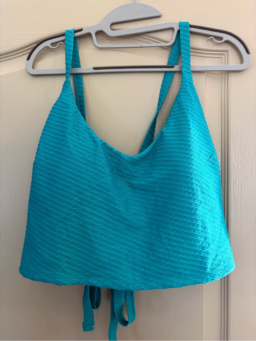 Penningtons Turquoise Textured Swim Tankini Top